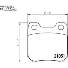 Тормозные колодки, дисковые, комплект AUTOMOTOR FRANCE ABP2478 2 1051 1194460407 ZTLBV