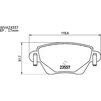 Тормозные колодки, дисковые, комплект AUTOMOTOR FRANCE 235 57 ABP4242 1194460531 V3XO1 изображение 0