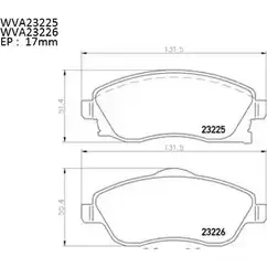 Тормозные колодки, дисковые, комплект AUTOMOTOR FRANCE 2 3225 APC3OP ABP5406 1194460586 изображение 0