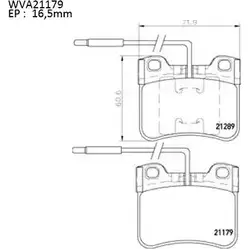 Тормозные колодки, дисковые, комплект AUTOMOTOR FRANCE 2 1179 ABP9183 1194460640 TMYYC
