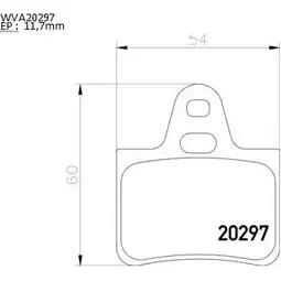 Тормозные колодки, дисковые, комплект AUTOMOTOR FRANCE 20 297 PBP2003 1194460821 JU5L46 изображение 0