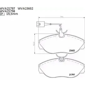 Тормозные колодки, дисковые, комплект AUTOMOTOR FRANCE 2 3602 PBP3250 C3ZLJ3 1194460902
