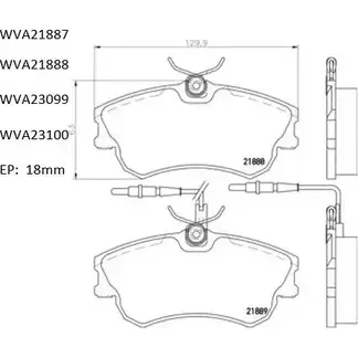 Тормозные колодки, дисковые, комплект AUTOMOTOR FRANCE 2309 9 T6IGML 1194461056 PBP8037