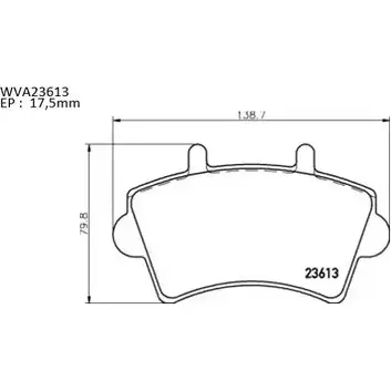 Тормозные колодки, дисковые, комплект AUTOMOTOR FRANCE Z19GR 1194461060 PBP8045 2 3613 изображение 0