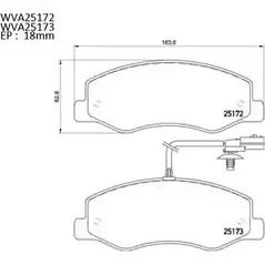 Тормозные колодки, дисковые, комплект AUTOMOTOR FRANCE 25173 2517 2 PBP9929 1194461104
