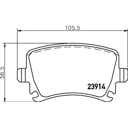 Тормозные колодки, дисковые, комплект BELACO 1DYU90 239 14 1194462192 BC1636
