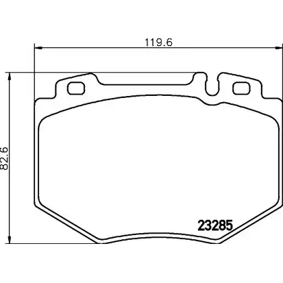 Тормозные колодки, дисковые, комплект BELACO 1194462280 232 85 CCJ6P BC1714