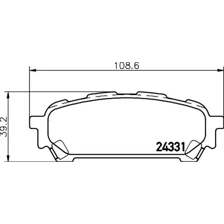 Тормозные колодки, дисковые, комплект BELACO 1194462395 2 4331 BC1861 3EFXUC0 изображение 0