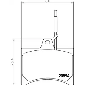 Тормозные колодки, дисковые, комплект BELACO 205 94 1194462540 GMJCFA BC253 изображение 0