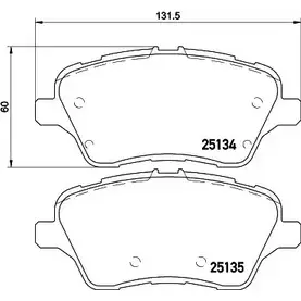 Тормозные колодки, дисковые, комплект BELACO 2513 4 25135 1194462962 BC4518