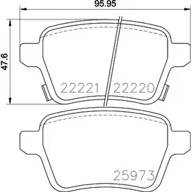 Тормозные колодки, дисковые, комплект BELACO 2222 0 BC4545 22221 1194463018