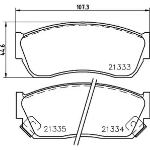 Тормозные колодки, дисковые, комплект BELACO 1194463059 BC588 21334 2 1333