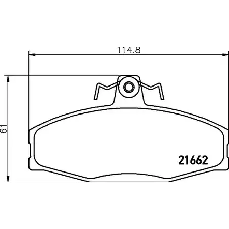 Тормозные колодки, дисковые, комплект BELACO 1194463079 BC610 P2Y6KQ 2 1662