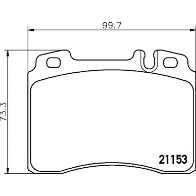Тормозные колодки, дисковые, комплект BELACO PZRWM 1194463093 2 1153 BC646