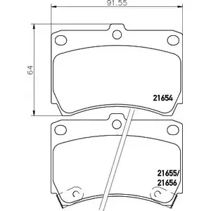 Тормозные колодки, дисковые, комплект BELACO 1194463111 21 654 21655 BC715