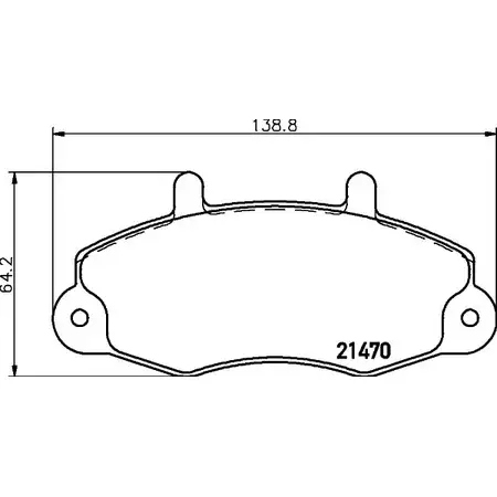 Тормозные колодки, дисковые, комплект BELACO BV1338 5XVWE 1194463278 214 70