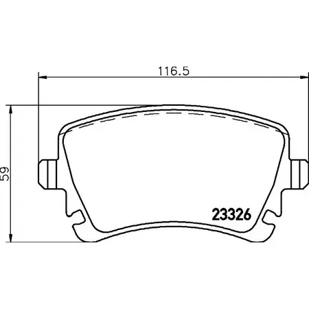 Тормозные колодки, дисковые, комплект BELACO 2332 6 BV1644 B3L2Q 1194463328 изображение 0