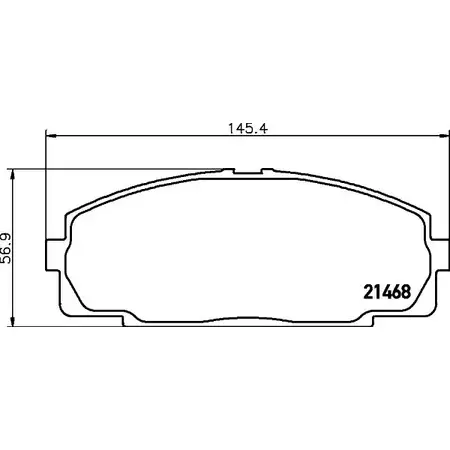 Тормозные колодки, дисковые, комплект BELACO 1194463347 BV1884 2146 8 482X0KX