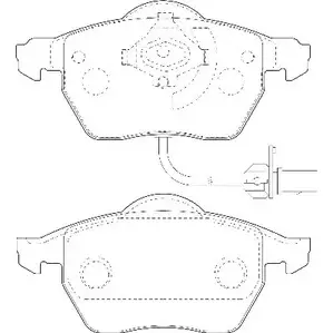 Тормозные колодки, дисковые, комплект OMNICRAFT HAMZ2001R 2134862 1194463563 HAMJ2K02 1ASAA