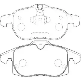Тормозные колодки, дисковые, комплект OMNICRAFT 2134910 HAMZ2001AQ 1194463586 H AMJ2K021BSAA