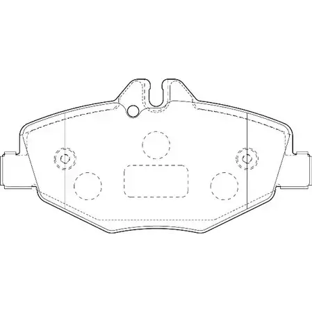 Тормозные колодки, дисковые, комплект OMNICRAFT 2134960 HAMJ2K 021CUAA HAMZ2001BR 1194463611 изображение 0