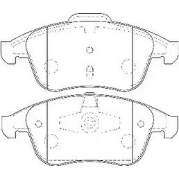 Тормозные колодки, дисковые, комплект OMNICRAFT HAMZ2001CQ HAMJ2K021D UAA 1194463634 2135006