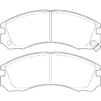 Тормозные колодки, дисковые, комплект OMNICRAFT HAMJ 2K021EVAA 2135142 1194463658 HAMZ2001DQ