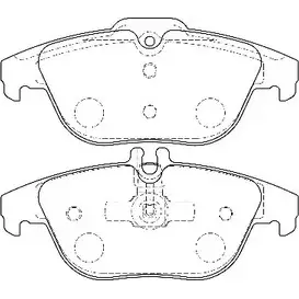 Тормозные колодки, дисковые, комплект OMNICRAFT HAMJ2M007 BTAA 1194463724 2135674 HAMZ2200AR