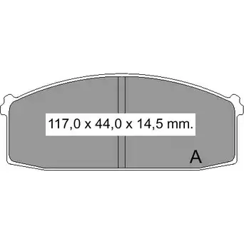 Тормозные колодки, дисковые, комплект VEMA 832370 1194463857 207 18 VC75NXT