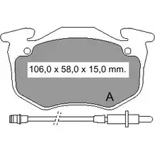 Тормозные колодки, дисковые, комплект VEMA 832562 21096 2063 4 1194463867 изображение 0
