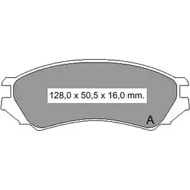 Тормозные колодки, дисковые, комплект VEMA 2 1280 834120 1194464111 T4KTRS7
