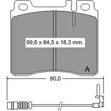 Тормозные колодки, дисковые, комплект VEMA IJ5LL 834970 1194464263 2130 3