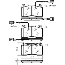 Тормозные колодки, дисковые, комплект VEMA K632300 23110 2309 2 1194465707 изображение 0