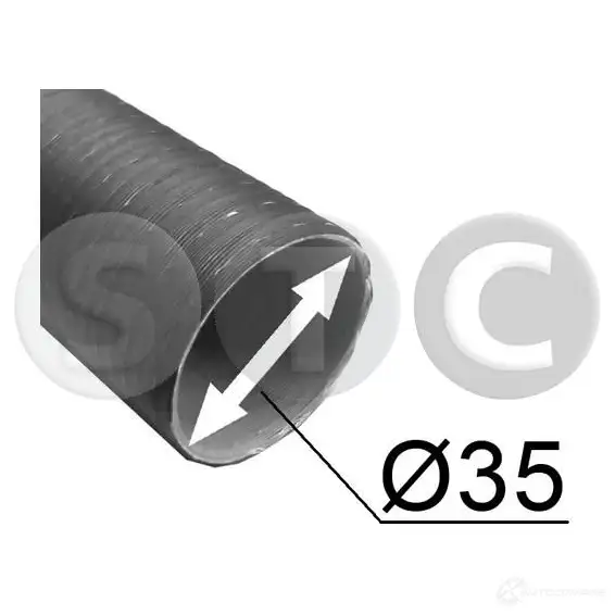 Воздушный патрубок STC D BBP9 t402202 3802596