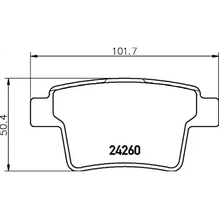 Тормозные колодки, дисковые, комплект HELLA PAGID 1194512223 7976D1071 8DB 355 023-891 242 60 изображение 0