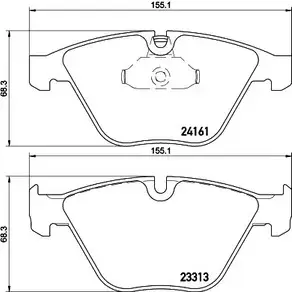 Тормозные колодки, дисковые, комплект HELLA PAGID 8DB 355 026-361 1194512756 T 2029J 7H4LW изображение 0