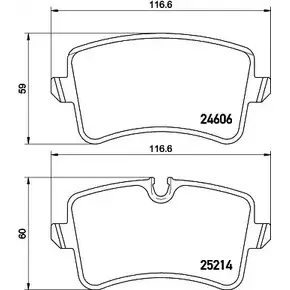 Тормозные колодки, дисковые, комплект HELLA PAGID BCF6VDX T20 91J 8DB 355 026-381 1194512758 изображение 0