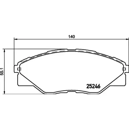 Тормозные колодки, дисковые, комплект HELLA PAGID 8731D1523 8DB 355 030-101 25 246 1194513113 изображение 0