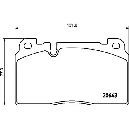 Тормозные колодки, дисковые, комплект HELLA PAGID 256 43 T2321J 1194513309 8DB 355 031-831 изображение 0