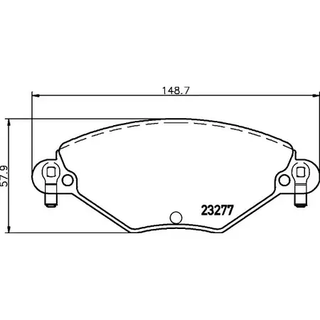 Тормозные колодки, дисковые, комплект COBREQ S3UN5V 1194553526 232 77 N-1174 изображение 0