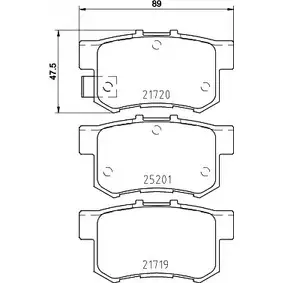 Тормозные колодки, дисковые, комплект COBREQ 2 1719 21720 1194553737 N-1372 изображение 0