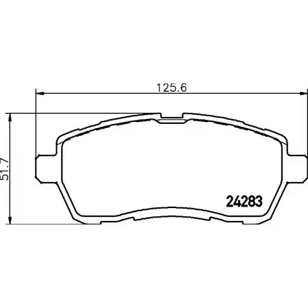 Тормозные колодки, дисковые, комплект COBREQ T31LXMG 242 83 1194553853 N-1465 изображение 0
