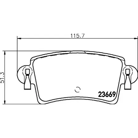 Тормозные колодки, дисковые, комплект COBREQ 236 69 8325D1205 N-451 1194554124