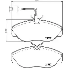 Тормозные колодки, дисковые, комплект COBREQ 21 797 23602 N-565 1194554179