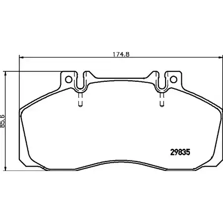 Тормозные колодки, дисковые, комплект COBREQ 1194554207 BPOLX N-705 2 9835