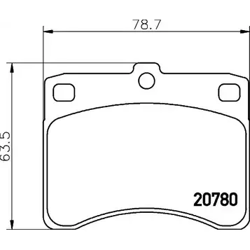 Тормозные колодки, дисковые, комплект COBREQ N-892 1194554324 20 780 RPAJH2 изображение 0