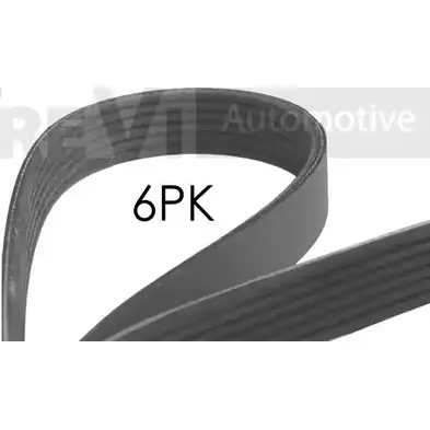 Приводной ремень, поликлиновой TREVI AUTOMOTIVE 1194564653 6PK872 SK6PK872 RPK6P K872 изображение 0