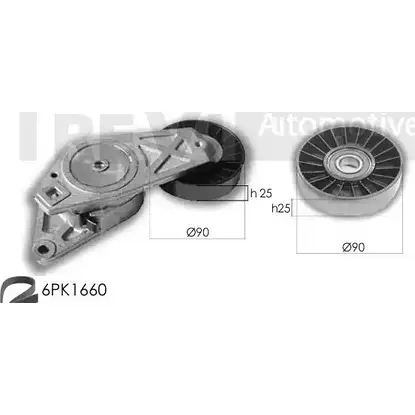 Поликлиновой ременный комплект TREVI AUTOMOTIVE KA57 4 1194567605 KA1017 RPK3523A