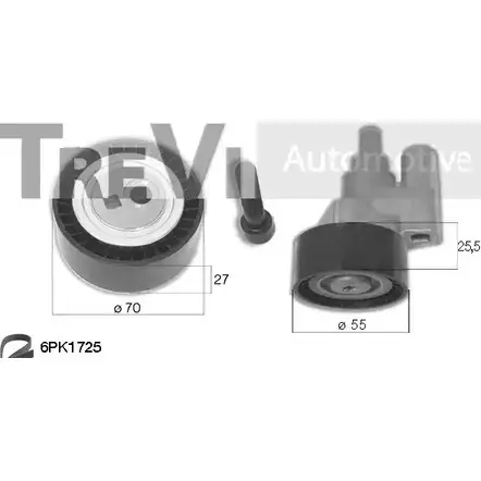 Поликлиновой ременный комплект TREVI AUTOMOTIVE KA1028 RPK3544A KA5 98 1194567644 изображение 0