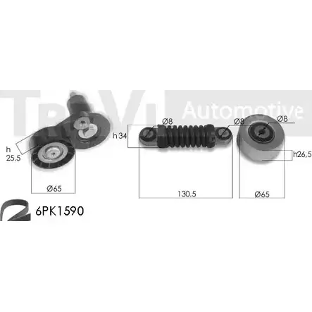 Поликлиновой ременный комплект TREVI AUTOMOTIVE KA1031 KA6 02 1194567655 RPK3546A/2